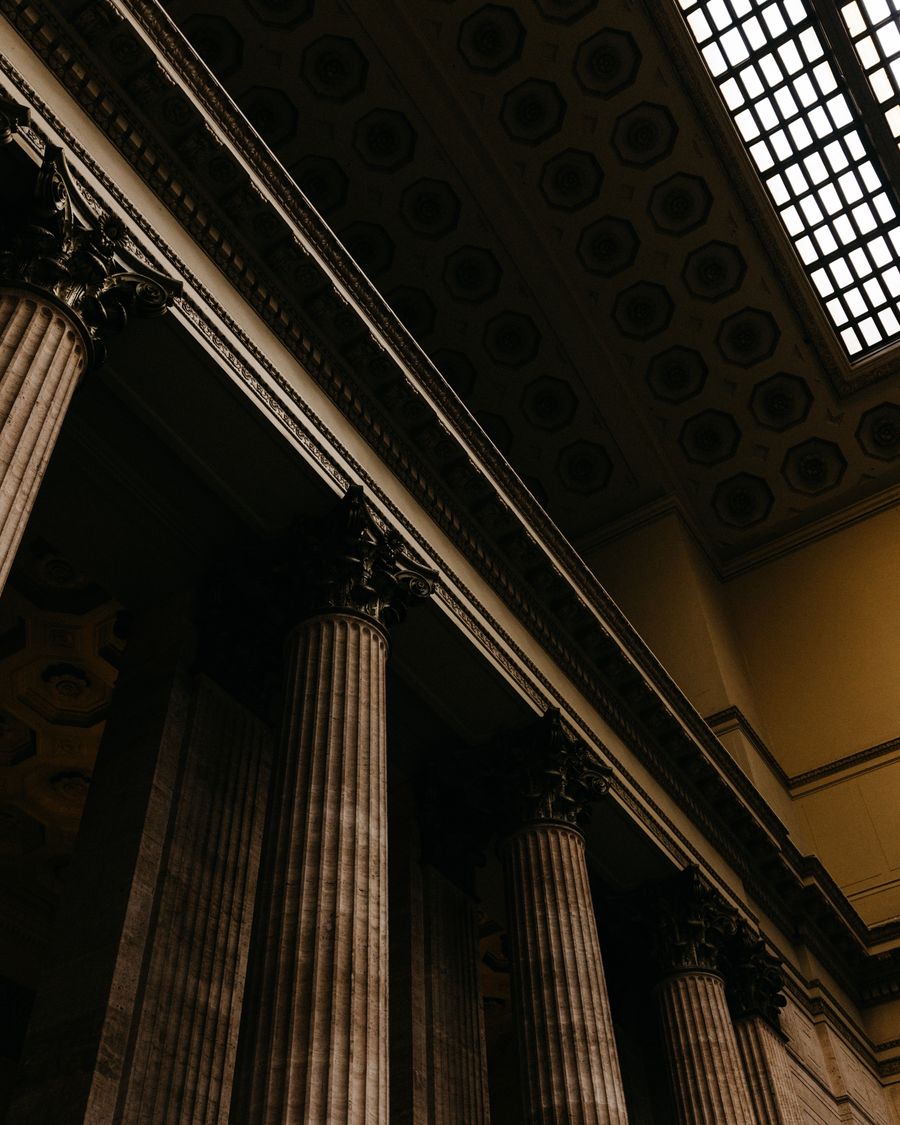 Courthouse colonnade in San Francisco